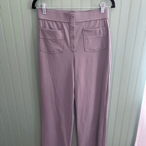 HALARA High Waisted Pockets Straight Leg Casual Pants Medium Gray